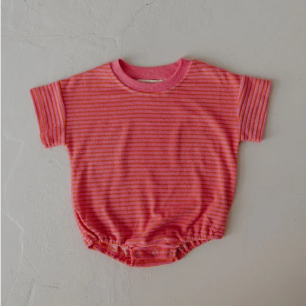 FOREVER FRENCH Striped Pink Kids T-Shirt